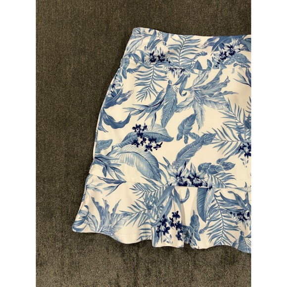 Tommy Bahama Blue and White Mini Skirt - Picture 2 of 10